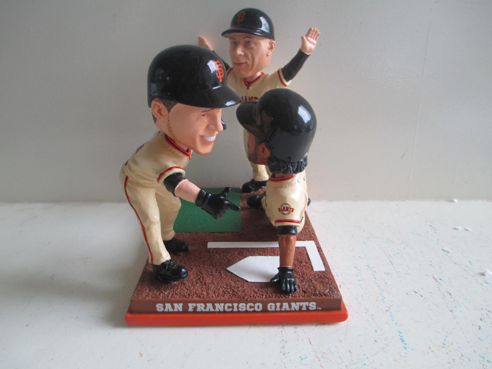 Angel Pagan Tim Flannery Marco Scutaro TRIPLE PLAYER Bobblehead - BobblesGalore