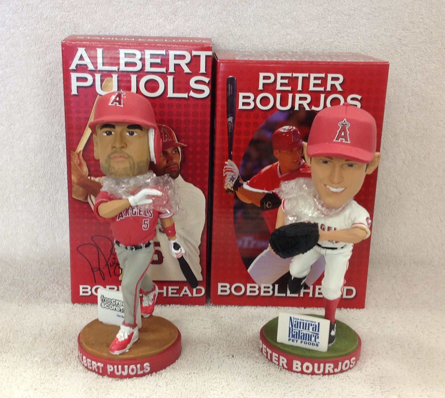 Albert Pujols and Peter Bourjos Bobblehead Set - BobblesGalore