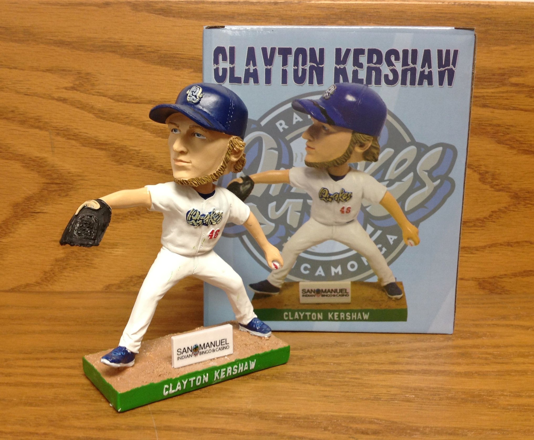 Clayton Kershaw Bobblehead 2015 Quakes — BobblesGalore