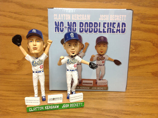 Clayton Kershaw Josh Beckett No Hitter Bobblehead - BobblesGalore