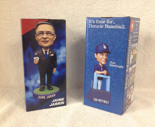 Jaime Jarrin and Don Mattingly Bobblehead Set - BobblesGalore