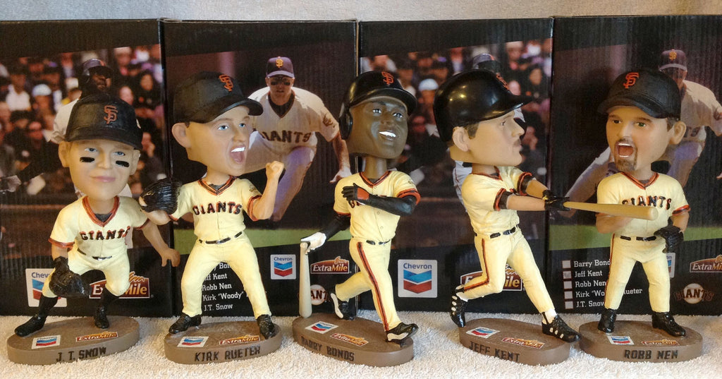 2001年 Carl's Jr. SF・ジャイアンツ バブルヘッド・フィギュア SF Giants 2002 Reunion Set — BobblesGalore