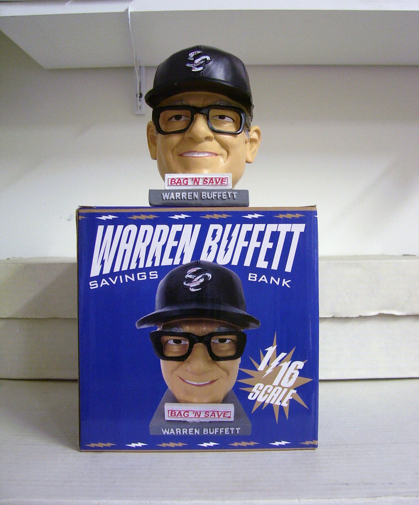 Warren Buffett Bank Head - BobblesGalore