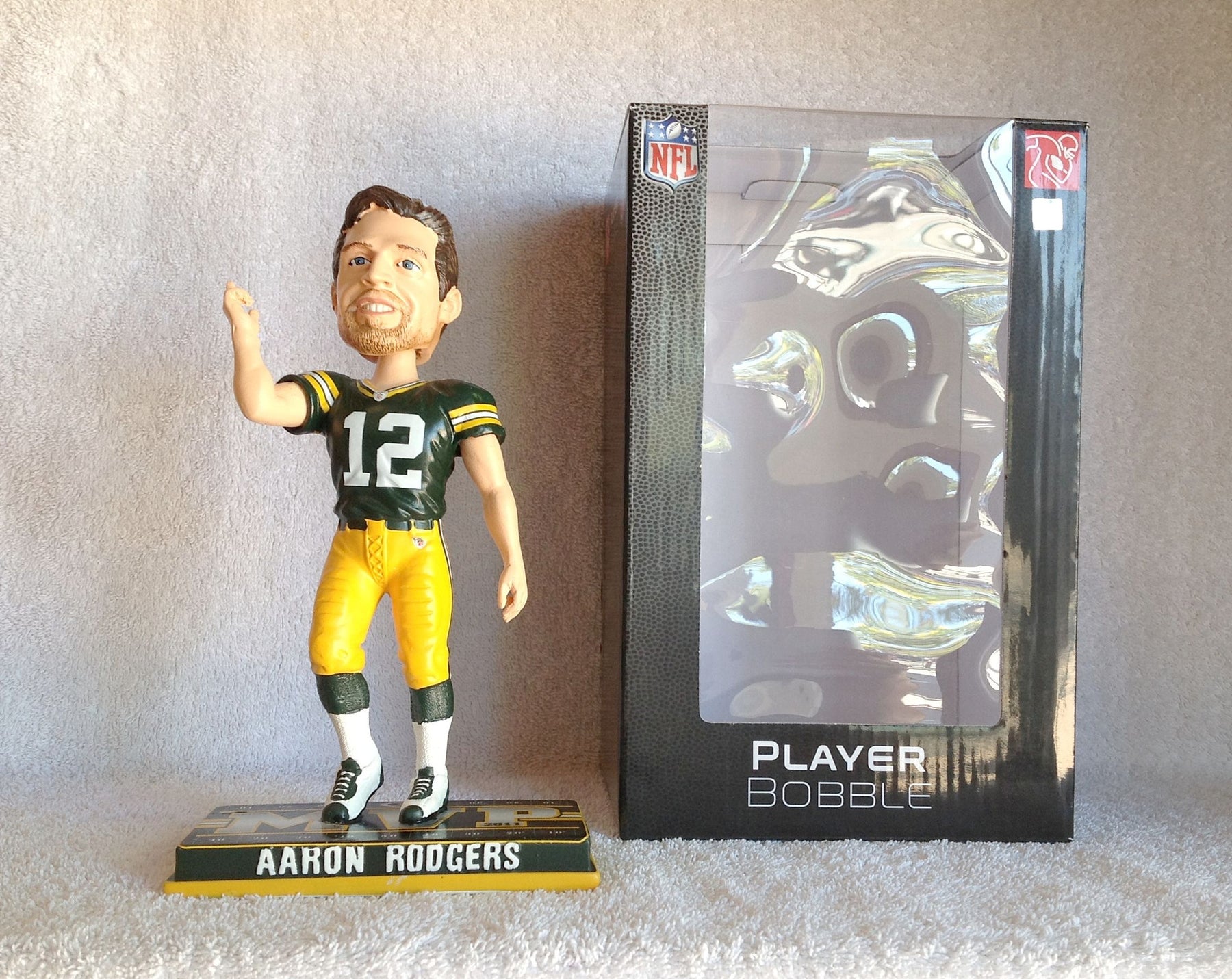 Aaron Rodgers MVP Bobblehead - BobblesGalore