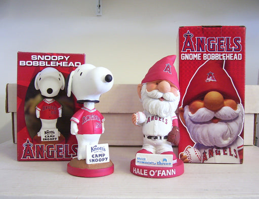 Angels Snoopy and Gnome Bobblehead Set - BobblesGalore