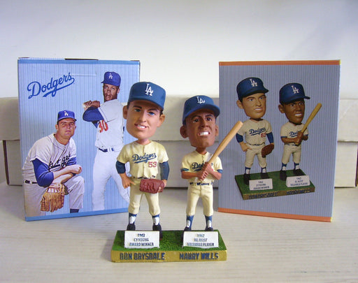 Don Drysdale Maury Wills Bobblehead - BobblesGalore