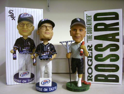 Miller Lite Beer Vendor and Roger Bossard Bobblehead Set - BobblesGalore