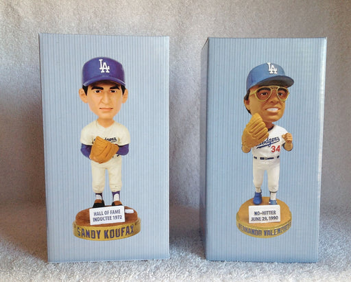 Sandy Koufax and Fernando Valenzuela Bobblehead - BobblesGalore