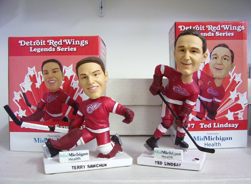 Terry Sawchuk and Ted Lindsay Bobblehead Set - BobblesGalore