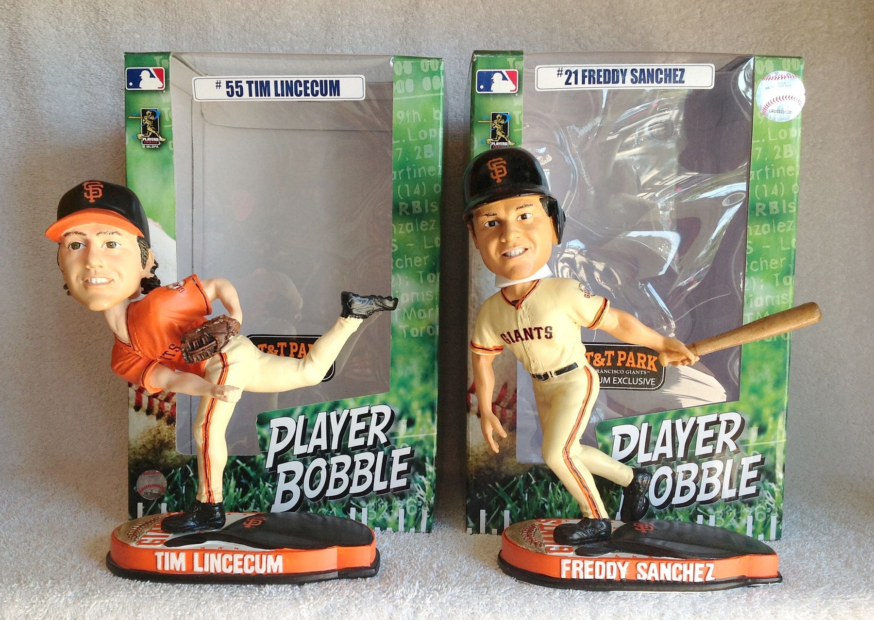 Tim Lincecum and Freddy Sanchez Bobbleheads - BobblesGalore