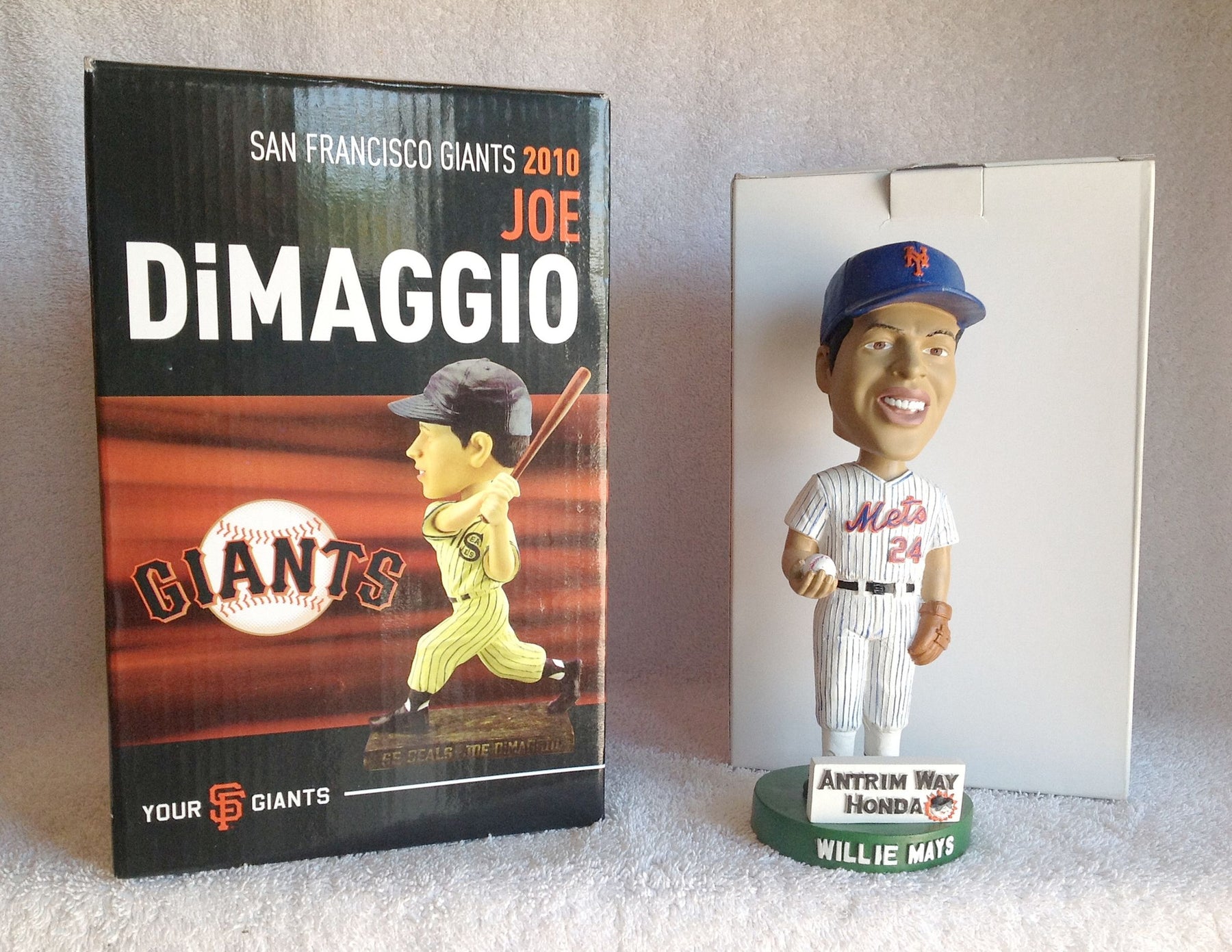 Willie Mays and Joe DiMaggio Bobblehead - BobblesGalore