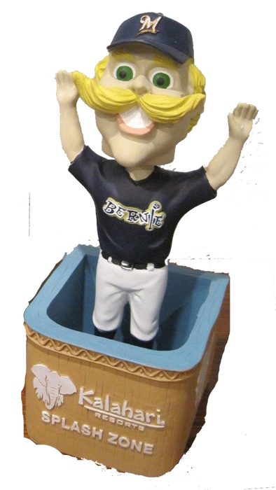 Bernie the Brewer Mascot Milwaukee Splash Zone '10 Milwaukee Brewers Bobblehead