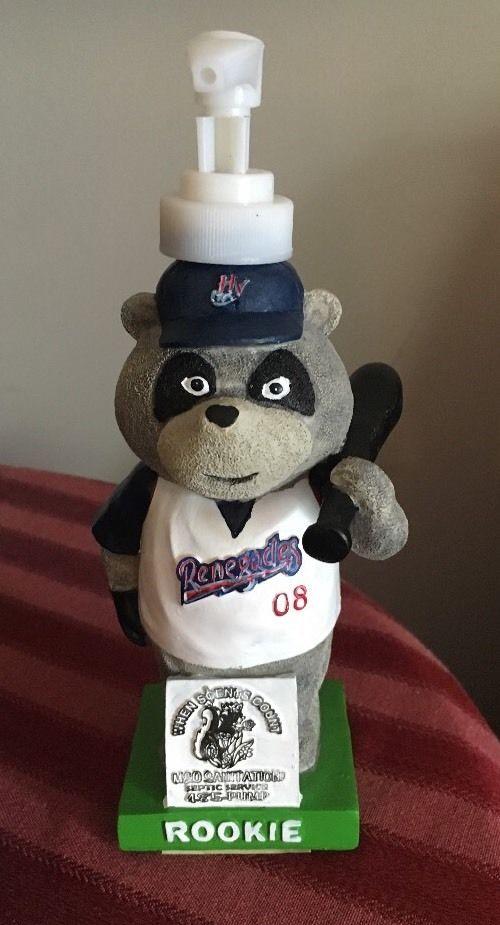 Rookie Rascal Raccoon HV Renegades Soap Dispenser Bobblehead