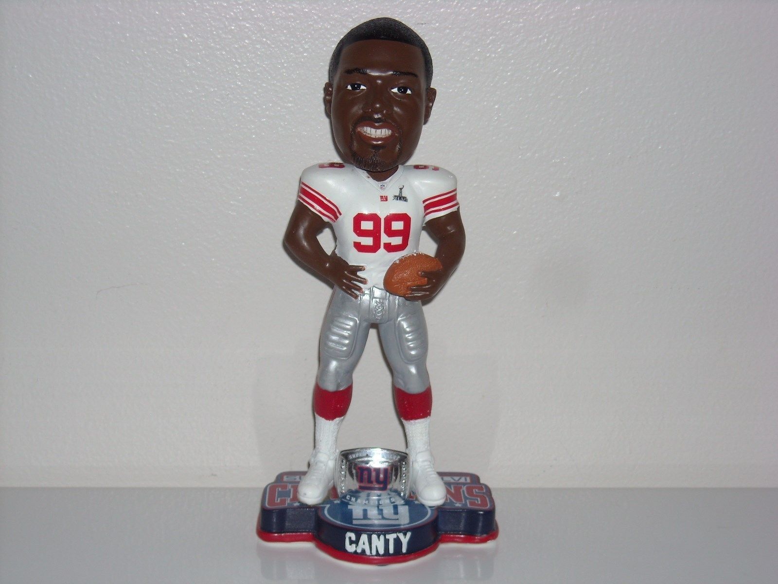 Chris Canty New York Giants SB 46 XLVI Bobble FOCO New York Giants Bobblehead