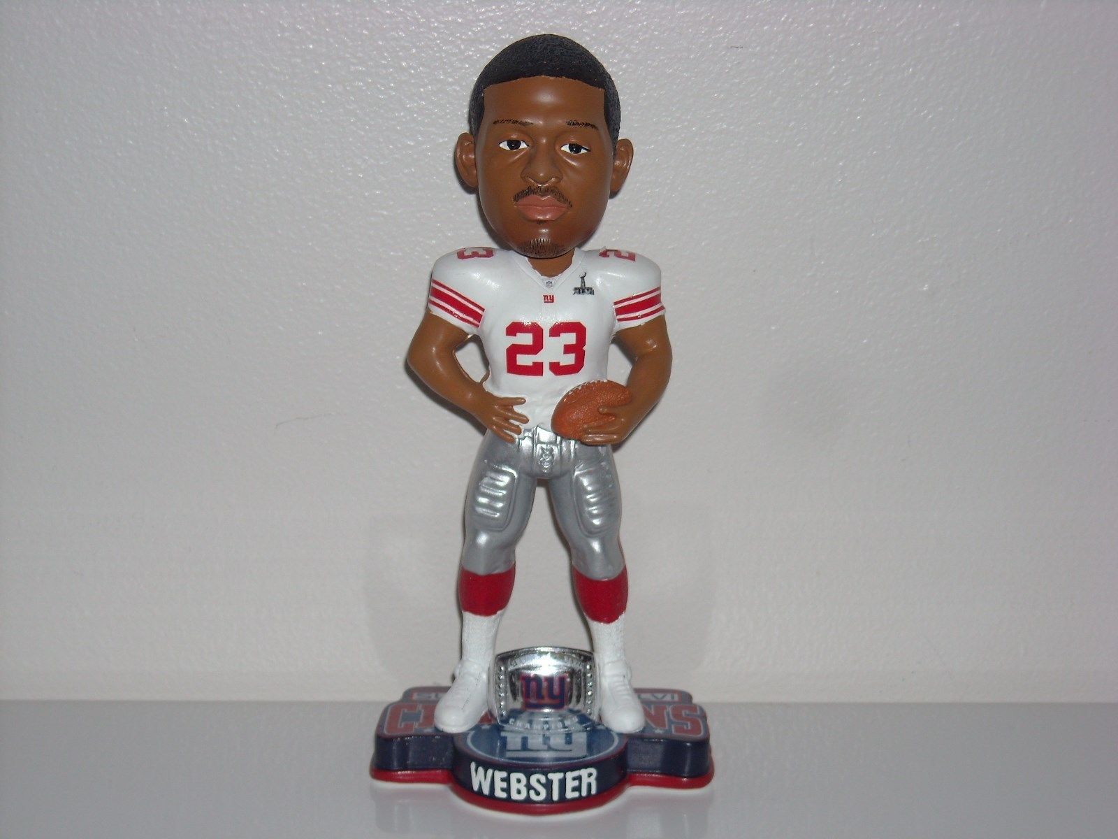 Corey Webster NY Giants SB 46 XLVI Bobble FOCO New York Giants Bobblehead