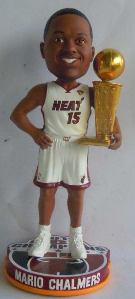 Mario Chalmers Miami Heat 2012 NBA Champion White Miami Heat Bobblehead