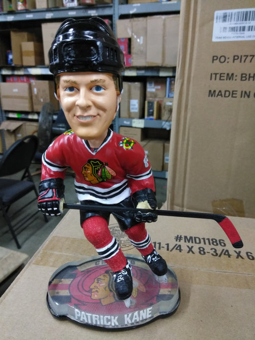 Patrick Kane Chicago Blackhawks '12 FOCO logo base Chicago Blackhawks Bobblehead