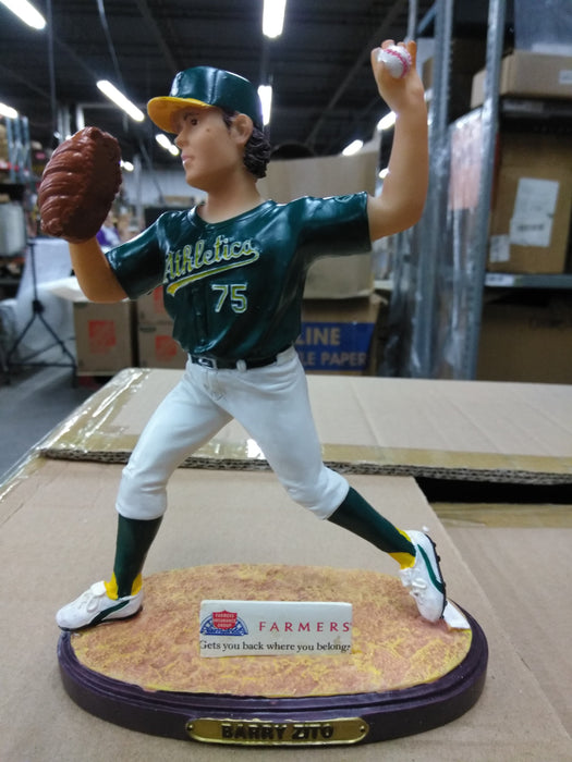 Barry Zito Oakland A's Figurine Green Jersey SGA05 Oakland Athletics  Bobblehead