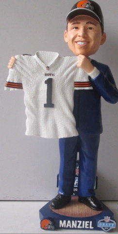 Johnny Manziel Cleveland Browns Draft Day Bobble Cleveland Browns Bobblehead