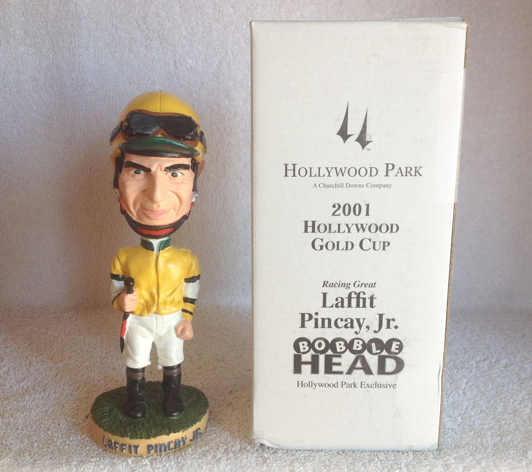 Laffit Pincay  SGA - 07/15/01 Hollywood Park Gold Cup Bobblehead EQU