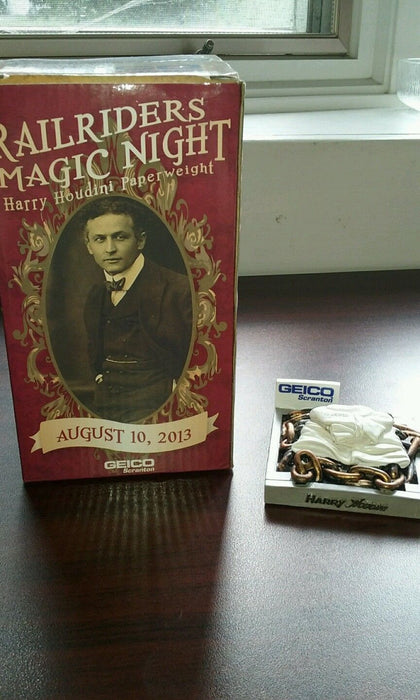 Harry Houdini Paperweight Railriders Geico SGA '12 Bobblehead