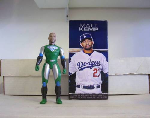 Matt Kemp Super Hero Figurine 2010 LA Dodgers SGA Los Angeles Dodgers Bobblehead