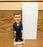 John F Kennedy  White circle base with gold top Bobblehead USA