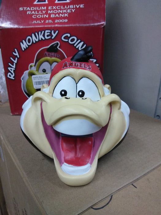 RALLY MONKEY ANGELS COIN BANK Bobblehead