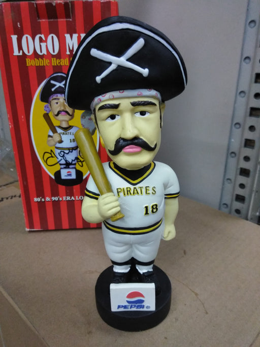 LOGO MAN #18 80S 90S ERA PIRATES Bobblehead