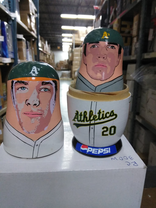 Oakland A's Athletics Nesting Dolls 2003 SGA Pepsi Oakland Athletics Bobblehead