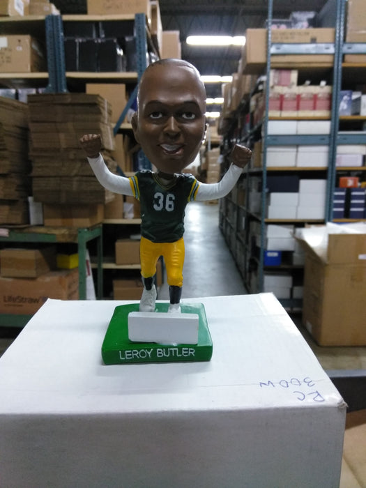 LeRoy Butler Green Bay Packers Bobble Arms Raised Green Bay Packers Bobblehead