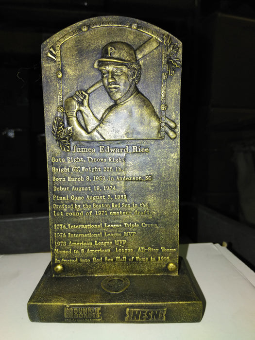 James Edward Rice HOF Plaque Pawtucket Red Sox '07 Pawtucket Red Sox Bobblehead