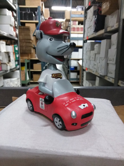 Rosco P. Rafter Wisconsin Rapids Mascot Driving Bobblehead