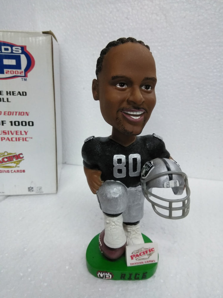 JERRY RICE #80 PACIFIC TRADING CARDS RAIDERS Bobblehead