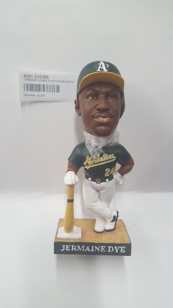 JERMAINE DYE #24 ATHLETICS BROWN BX Bobblehead