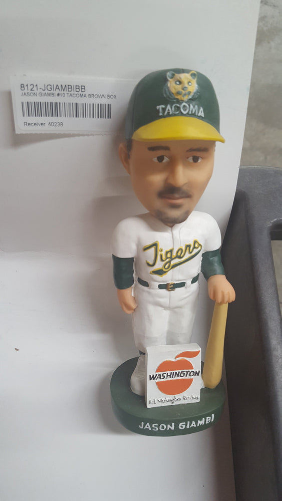 JASON GIAMBI #10 TACOMA BROWN BOX Bobblehead