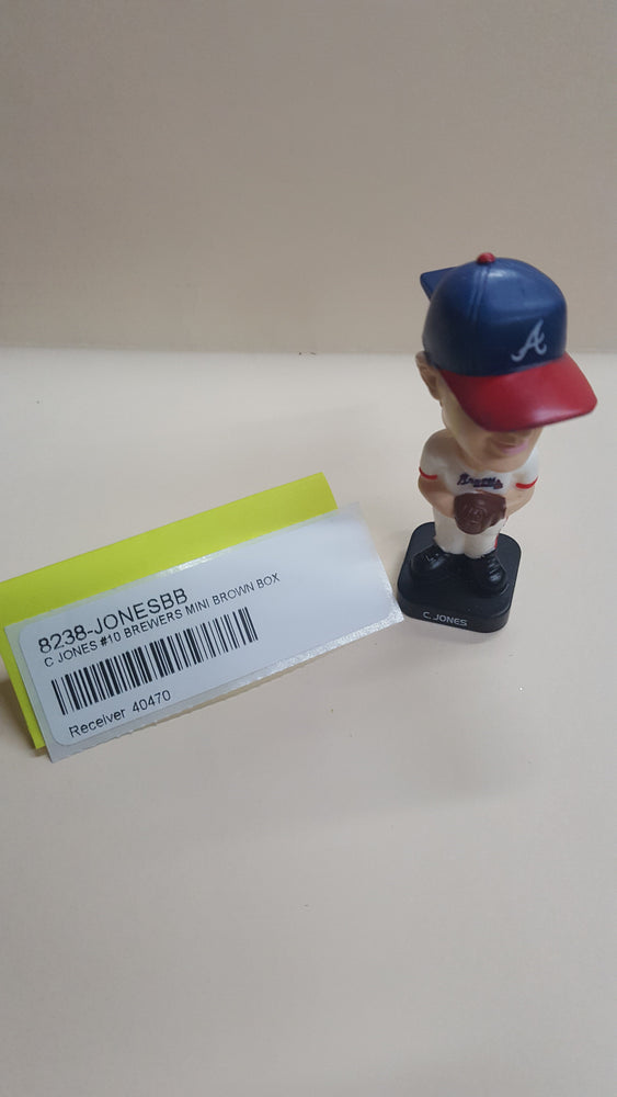 C JONES #10 BREWERS MINI BROWN BOX Bobblehead