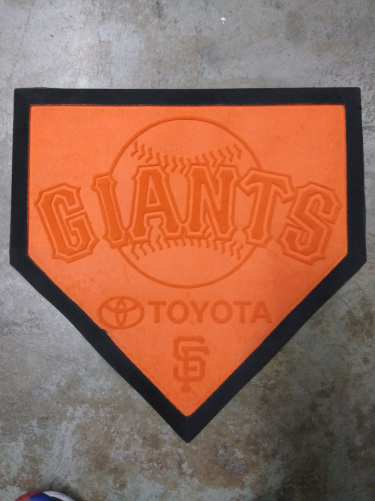 San Fran Giants Orange Home Base Rug Toyota SGA Bobblehead