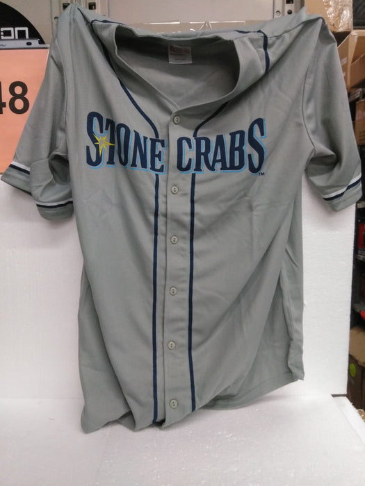 Stone Crabs Shirt Grey And Blue Youth Lg Limited Edition Bobblehead