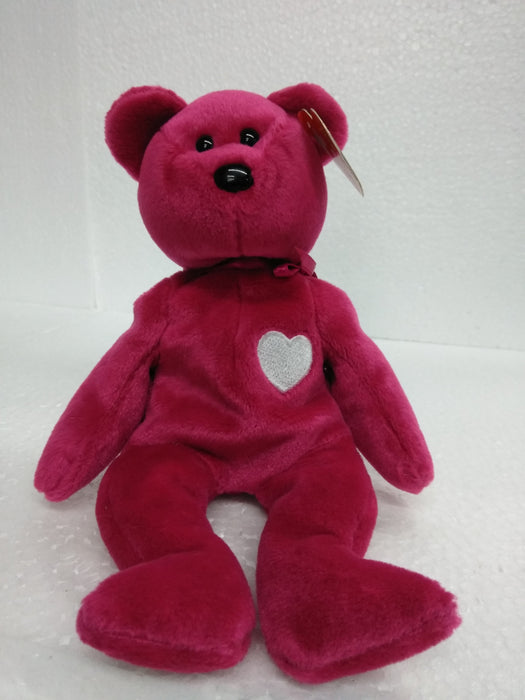 BEAR BEANIE BABY TY VALENTINA Bobblehead