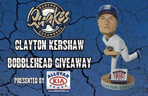 Clayton Kershaw Rancho Cucamonga Quakes  Bobblehead MiLB