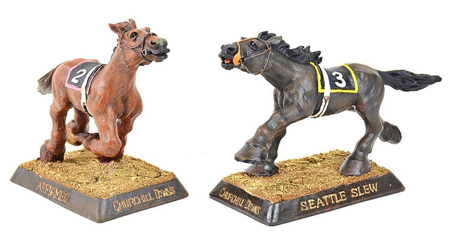Seattle Slew and Affirmed Bobblehead Set - BobblesGalore