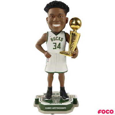 Milwaukee Bucks 2021 NBA Champions Bobbleheads