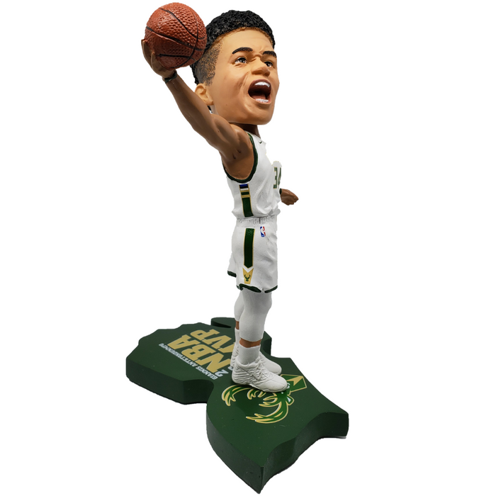 Wisconsin MVPs Triple Bobblehead Puzzle Set - Giannis Antetokounmpo (Milwaukee Bucks) Christian Yelich (Milwaukee Brewers) and Aaron Rodgers (Green Bay Packers)