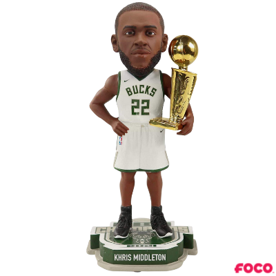 Milwaukee Bucks 2021 NBA Champions Bobbleheads