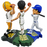 Wisconsin MVPs Triple Bobblehead Puzzle Set - Giannis Antetokounmpo (Milwaukee Bucks) Christian Yelich (Milwaukee Brewers) and Aaron Rodgers (Green Bay Packers)