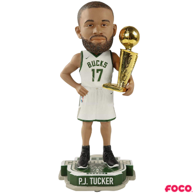 Milwaukee Bucks 2021 NBA Champions Bobbleheads