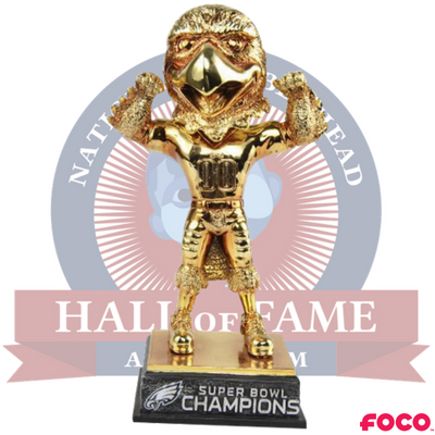 Swoop Philadelphia Eagles Super Bowl LII 52 Champions Gold Bobblehead