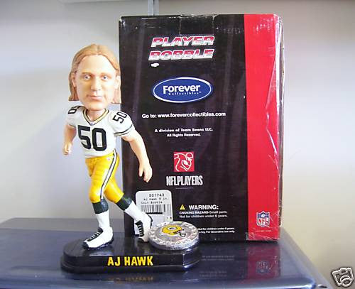 A.J. Hawk Bobblehead - BobblesGalore