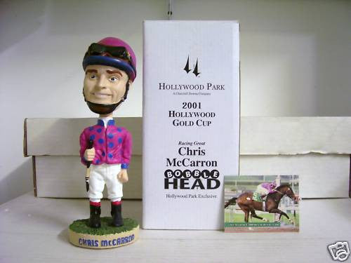 Chris McCarron Bobblehead - BobblesGalore